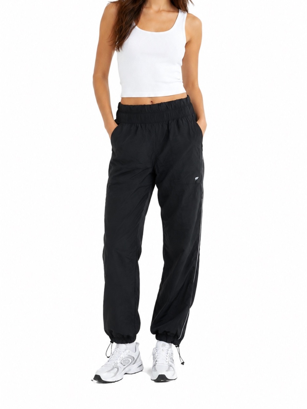 Fabletics Size XXS Black Windbreaker Jogger Sweatpants